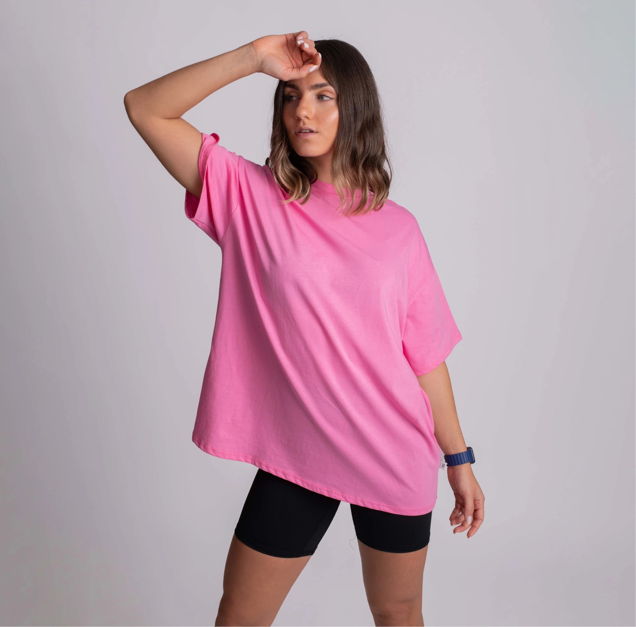 T-shirt Oversize rosa Love yourself